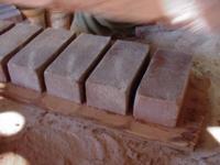Wet, Soft Handmade Brick Ready For Drying